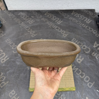 Stoneware Sırlı Seramik Bonsai Saksısı 20 cm