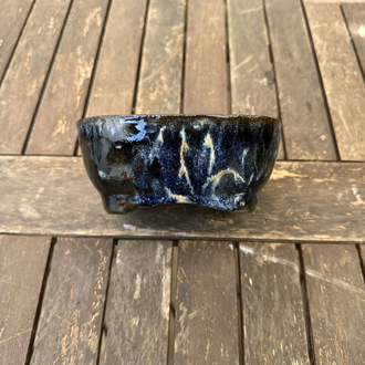 Altlıklı Sırlı Zeyceramics Stoneware Bonsai Saksısı