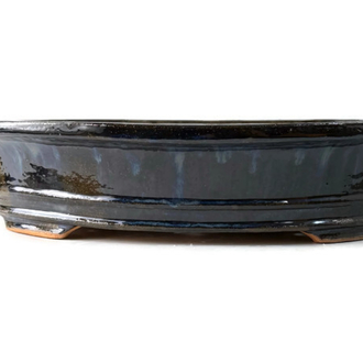 Büyük Boy Stoneware Sırlı Seramik Bonsai Saksısı