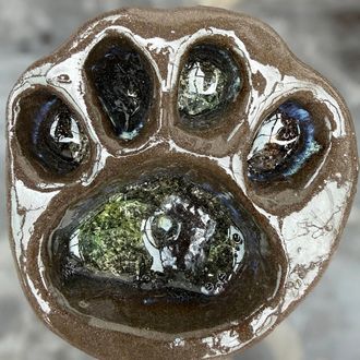 Stoneware Cam Detaylı Seramik Kulluk