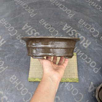 Stoneware Sırlı Seramik Bonsai Saksısı 22 cm