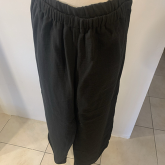 Siyah Müslin Pantalon