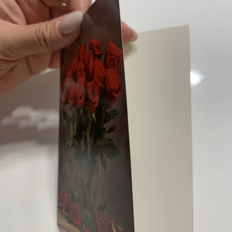 Gül Buketi Zarflı Kartpostal