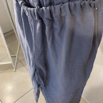 Gri Müslin Pantalon