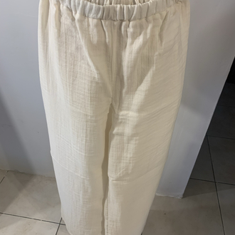 Krem Müslin Pantalon