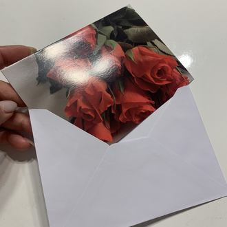 Güller Zarflı Kartpostal