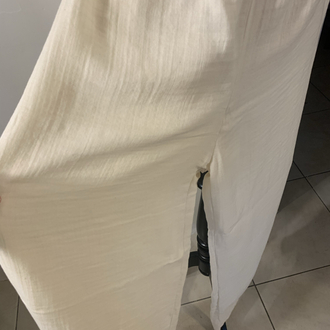 Krem Müslin Pantalon