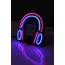 Kulaklık Neon Led / QR Gece Lambası / Playlist Dekoratif Lamba / Işıklı Spotify listesi
