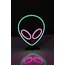 Uzaylı Neon LED / Gece Lambası / Dekoratif Lamba / Işıklı Uzaylı / Ambians Işığı