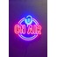 On Air Neon Led Onair Gece Lambası Twitch Dekoratif Lamba Işıklı Mikrofon Yayıncı Ambians