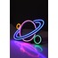 Satürn Neon LED / Gece Lambası / Dekoratif Lamba / Işıklı Gezegenler / Ambians Işığı