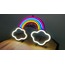 İsimli Gökkuşağı Neon Led / Gece Lambası / Rainbow Dekoratif Lamba / Işıklı Bulut / Ambians