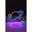 Satürn Neon LED / Gece Lambası / Dekoratif Lamba / Işıklı Gezegenler / Ambians Işığı