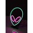 Uzaylı Neon LED / Gece Lambası / Dekoratif Lamba / Işıklı Uzaylı / Ambians Işığı