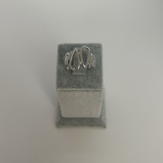 Vip oval ayarlamalı silver yüzük 