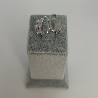 Vip oval ayarlamalı silver yüzük 