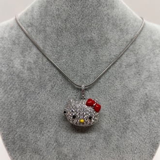 Çelik silver hello Kitty anı kolye 