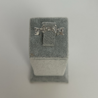 Vip baget taşlı ayarlamalı silver yüzük 