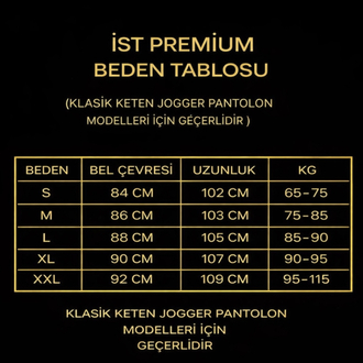 BEDEN TAPLOSU KETEN JOGGER PANTOLON