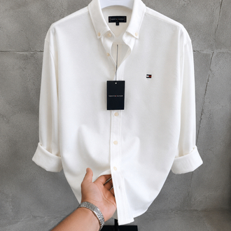Tommy Hilfiger Premium Gömlek Beyaz