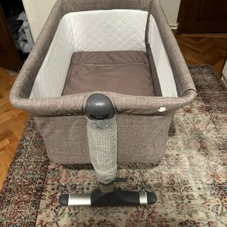 Baby Plus Safe Side Anne Yanı Bebek Beşiği – Kahverengi