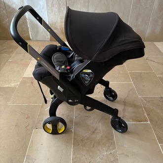 Doona+ Siyah Bebek Arabası ve Ana Kucağı
