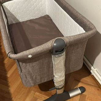 Baby Plus Safe Side Anne Yanı Bebek Beşiği – Kahverengi