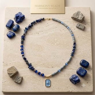 Gece Seması Lapis & Sedef Tasarım Kolye