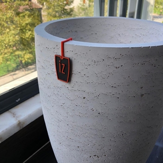 44 cm Masif Model Hafif Beton Saksı