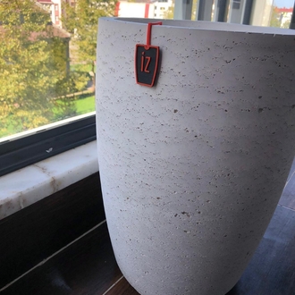 44 cm Masif Model Hafif Beton Saksı