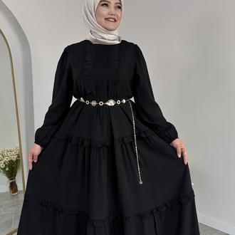 Mevra elbise Siyah
