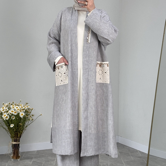 Kimono Takım Gri