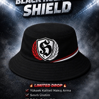 Kırmızı Beyaz- Holar Holigans Shield Series Bucket Hat (Balıkçı Şapka)