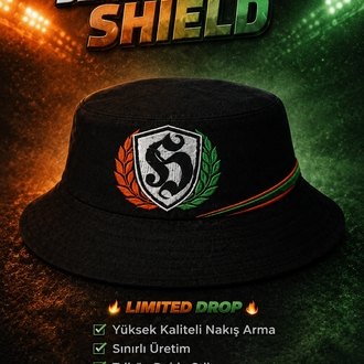 Turuncu Yeşil- Holar Holigans Shield Series Bucket Hat (Balıkçı Şapka)