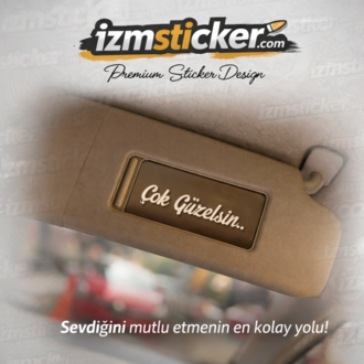 Çok güzelsin Sticker