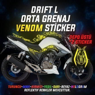 DRIFT L ORTA GRENAJ VENOM STİCKER