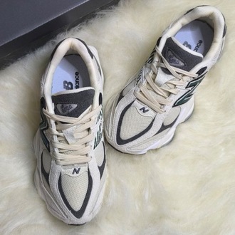 NEW BALANCE 9060 CREAM-GREY-GREEN
