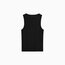 Siyah Basic Kolsuz Fitilli T-Shirt JLN0004