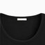 Siyah Basic Kolsuz Fitilli T-Shirt JLN0004