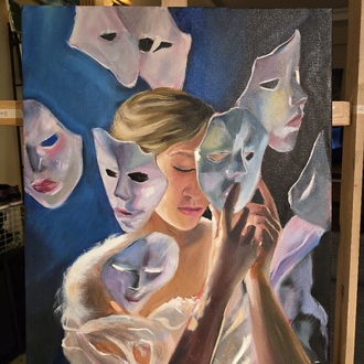 “İncelikler Yüzünden” – Orijinal Yağlı Boya Tablo (40x50 cm)