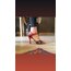 red satin velvet and flower patterned tango shoes