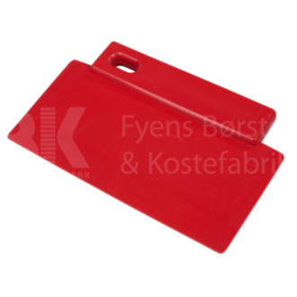 71900-3 Kırmızı renk 200 x 125 mm ölçümde, 3 kazıma kenarlı,Metal + X-Ray-