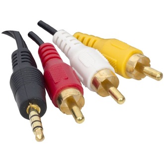 discman uydu kablo [ 3RCA erkek ] [ 3.5 mm stereo erkek 3 boğum ] r1c7 m2884 m3157 m3159