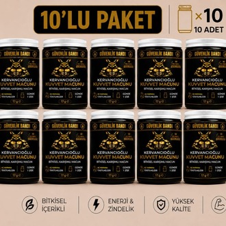 Kuvvet Macunu Bitkisel Atom Güç Enerji ve Performans Desteği (17gr x 10 Şişe)
