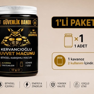 Kuvvet Macunu Bitkisel Atom Güç Enerji ve Performans Desteği (17gr x 1 Şişe)