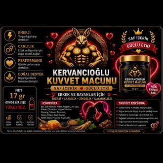 Kuvvet Macunu Bitkisel Atom Güç Enerji ve Performans Desteği (17gr x 5 Şişe)