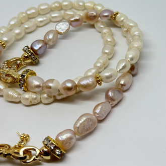 İnci Kolye&Bileklik Set