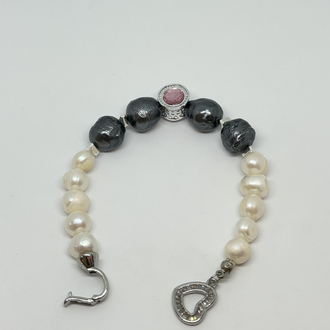 Midnight Heart İnci Bileklik
