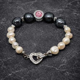 Midnight Heart İnci Bileklik