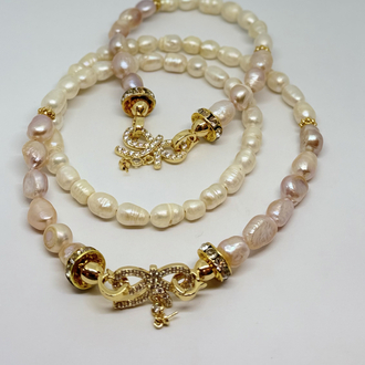 İnci Kolye&Bileklik Set
